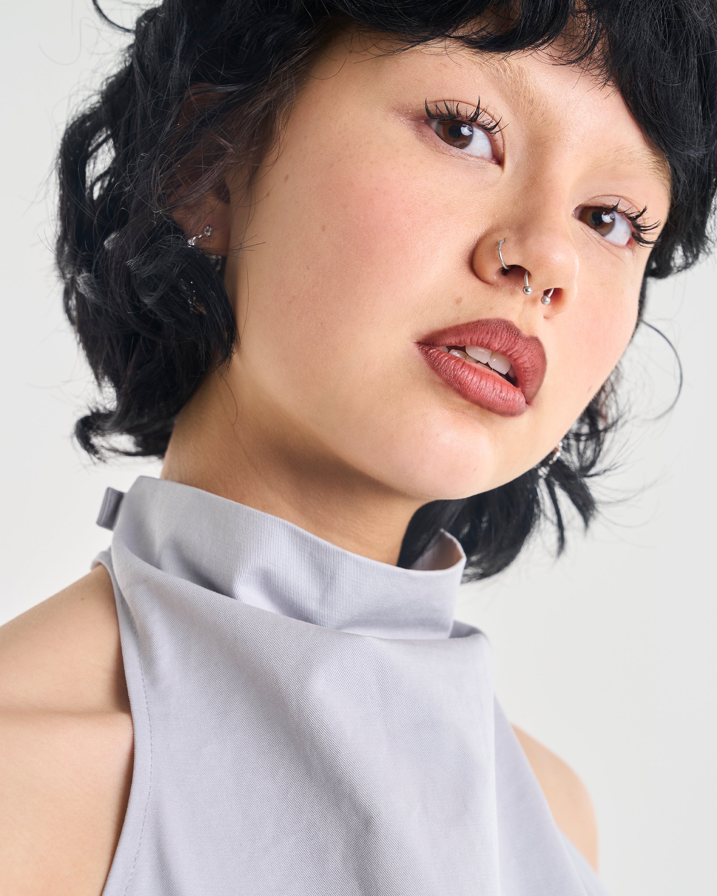 Stream Tie Wrap Halter Top